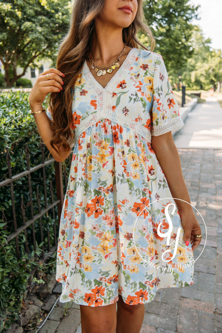 Lila Dress - Coral Mix