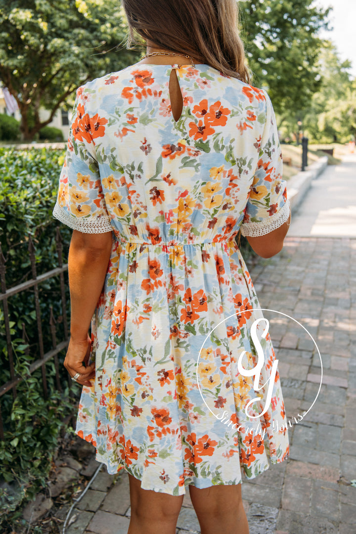 Lila Dress - Coral Mix