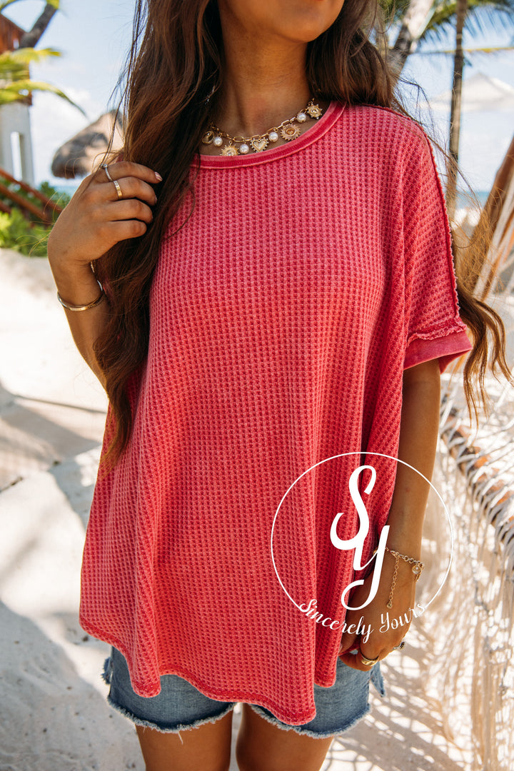 Riley Top - Boho Red