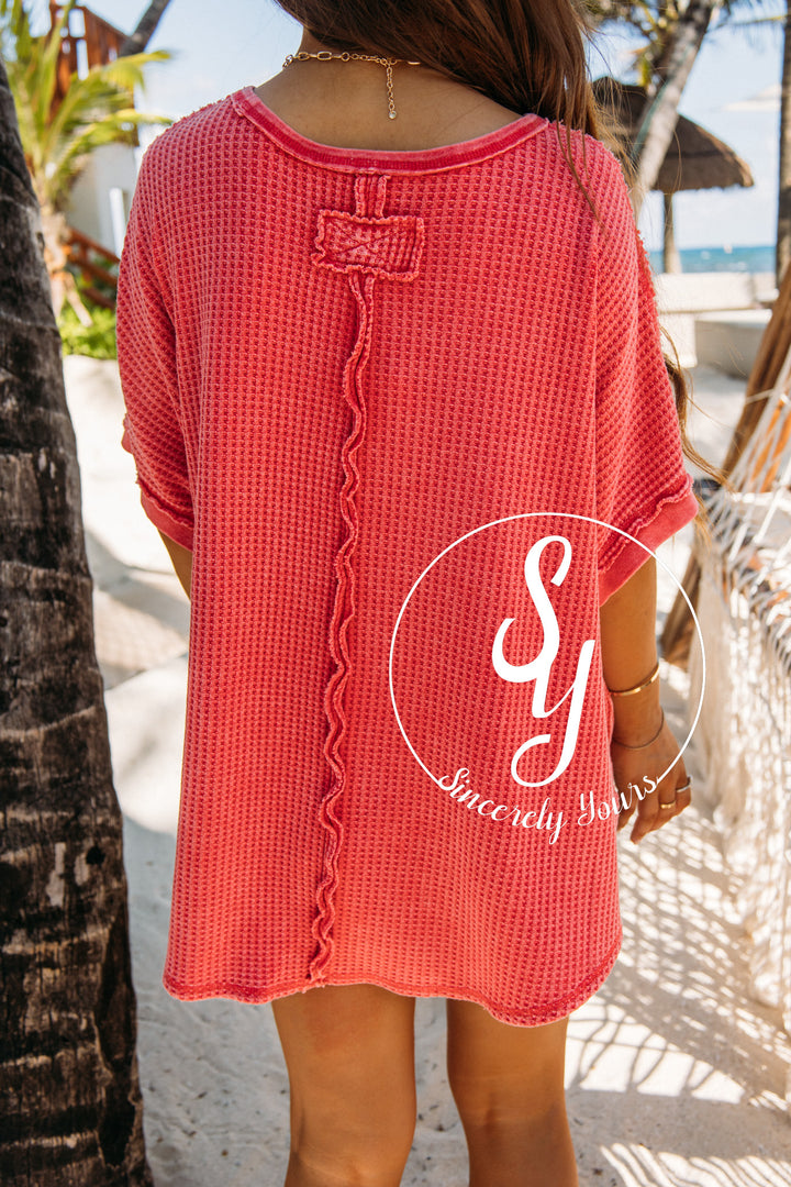 Riley Top - Boho Red