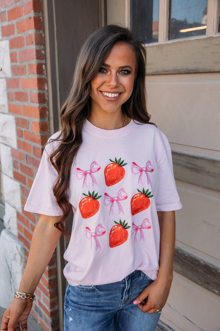 Strawberry Tee - Pink