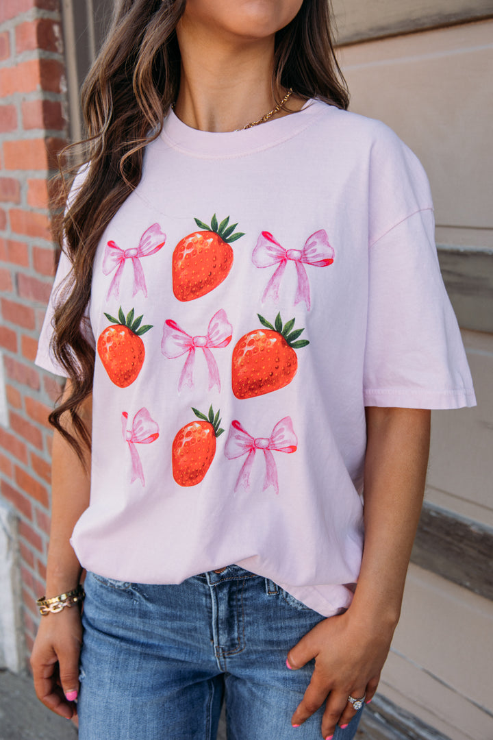 Strawberry Tee - Pink