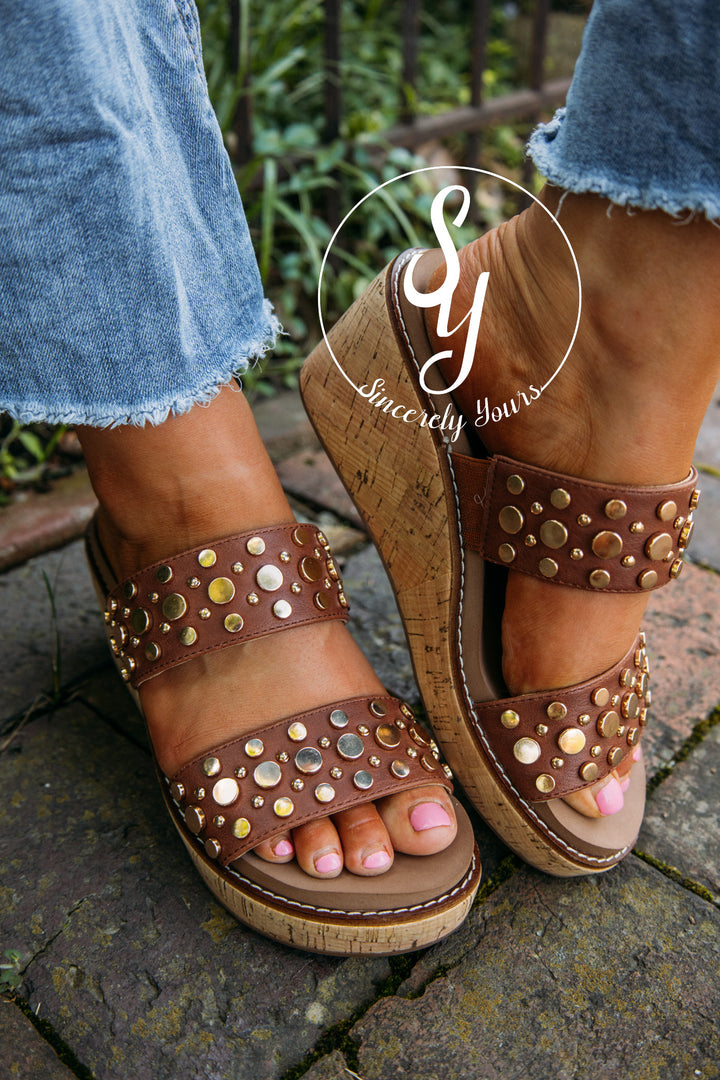 Lovers Lane Wedge - Brown