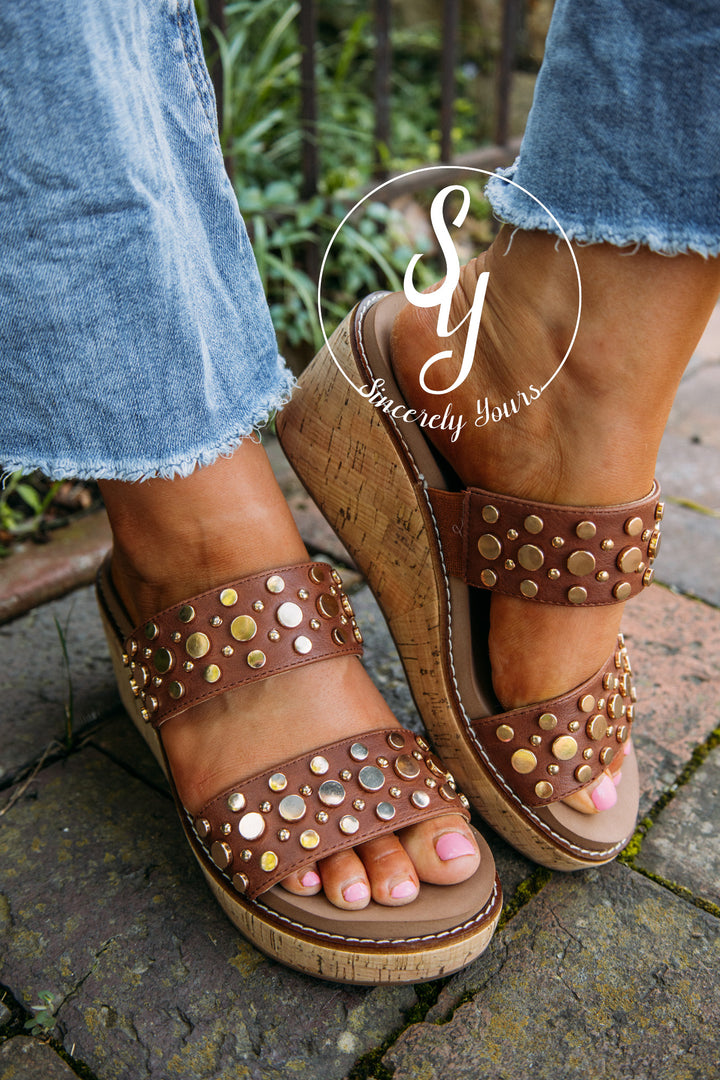 Lovers Lane Wedge - Brown