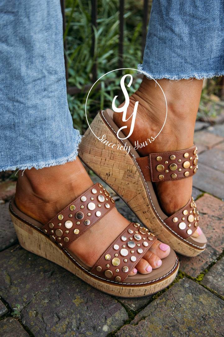 Lovers Lane Wedge - Brown