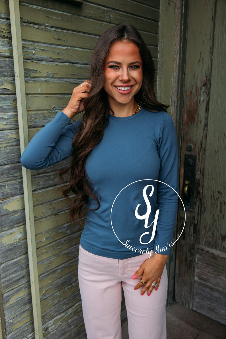Sassy and Chic Top- Denim