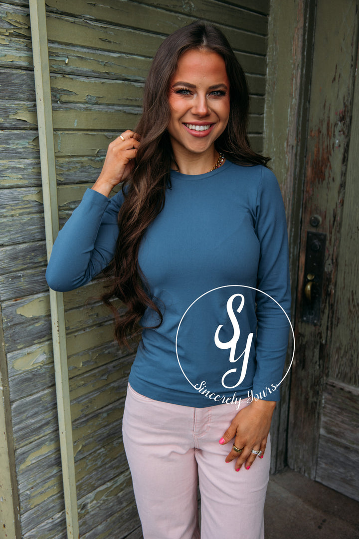 Sassy and Chic Top- Denim