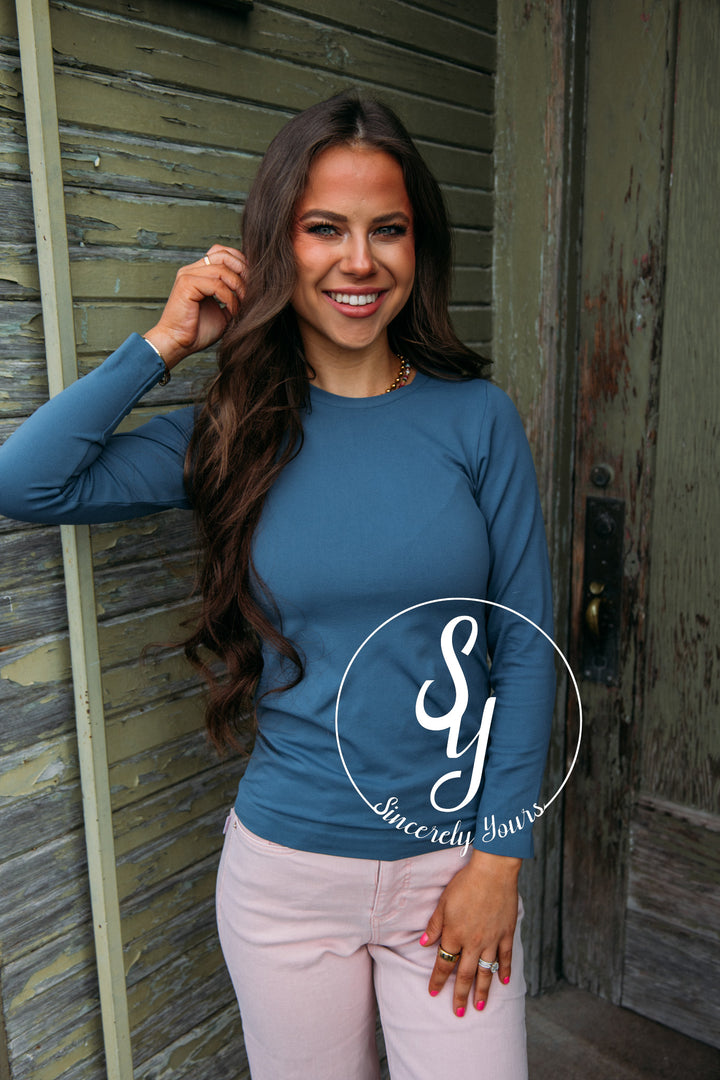 Sassy and Chic Top- Denim