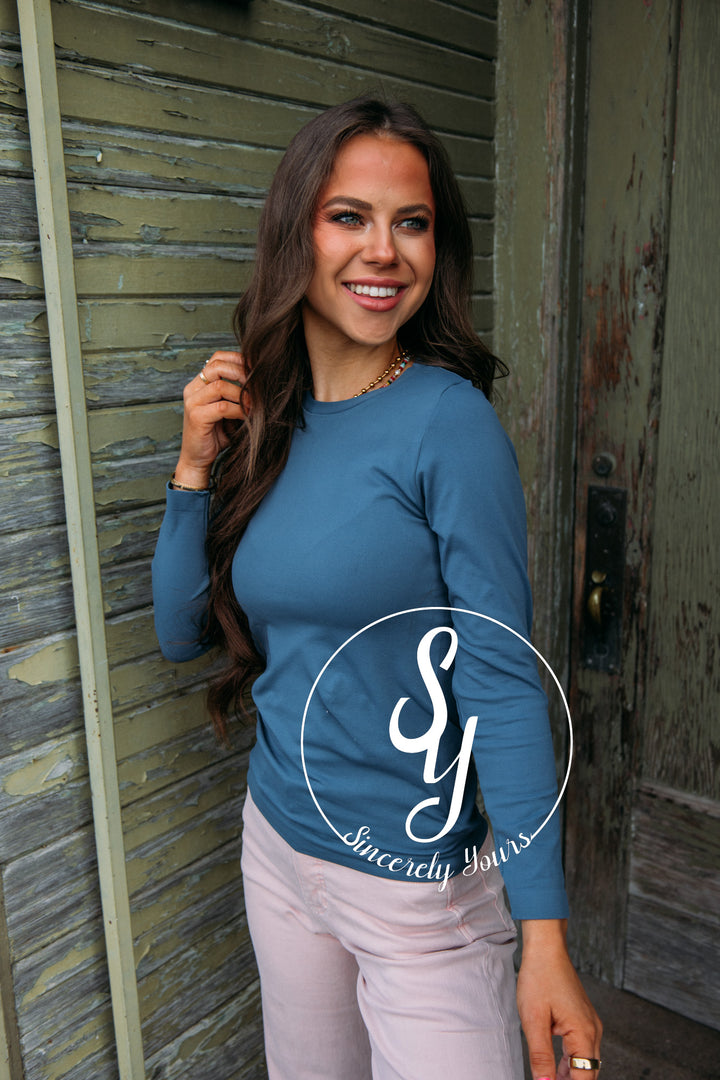 Sassy and Chic Top- Denim