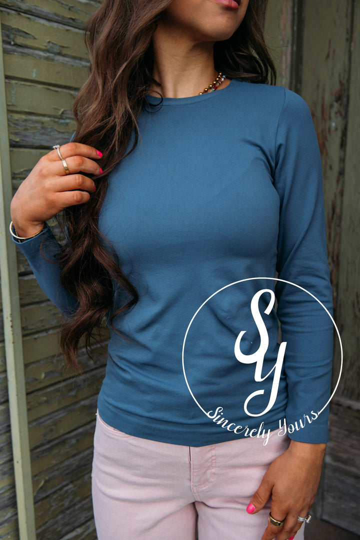 Sassy and Chic Top- Denim