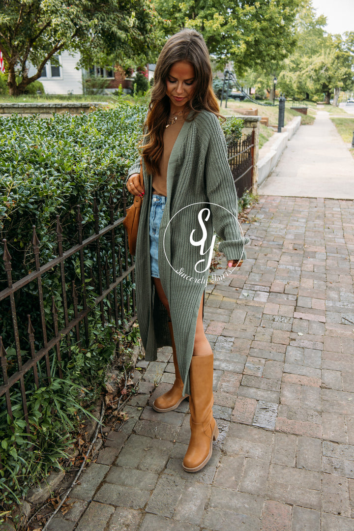 Millie Sweater- Dusky Olive