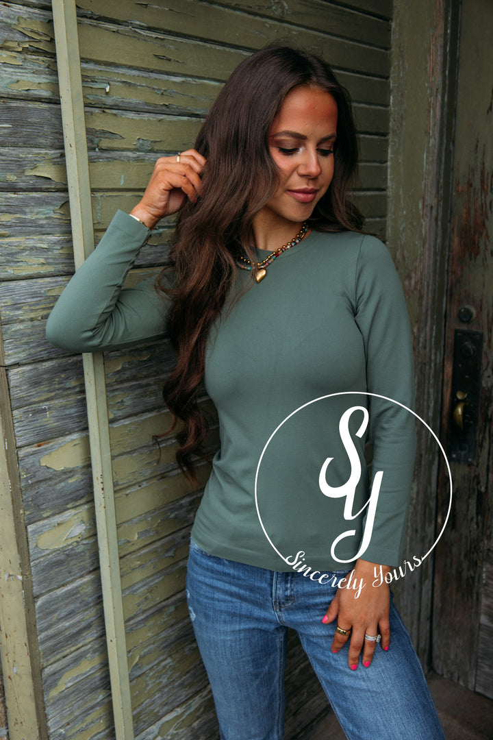 Sassy and Chic Top- Olive