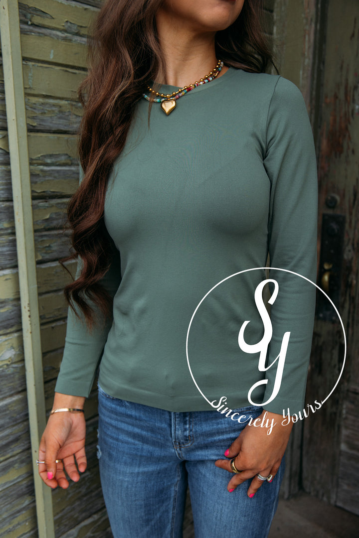 Sassy and Chic Top- Olive