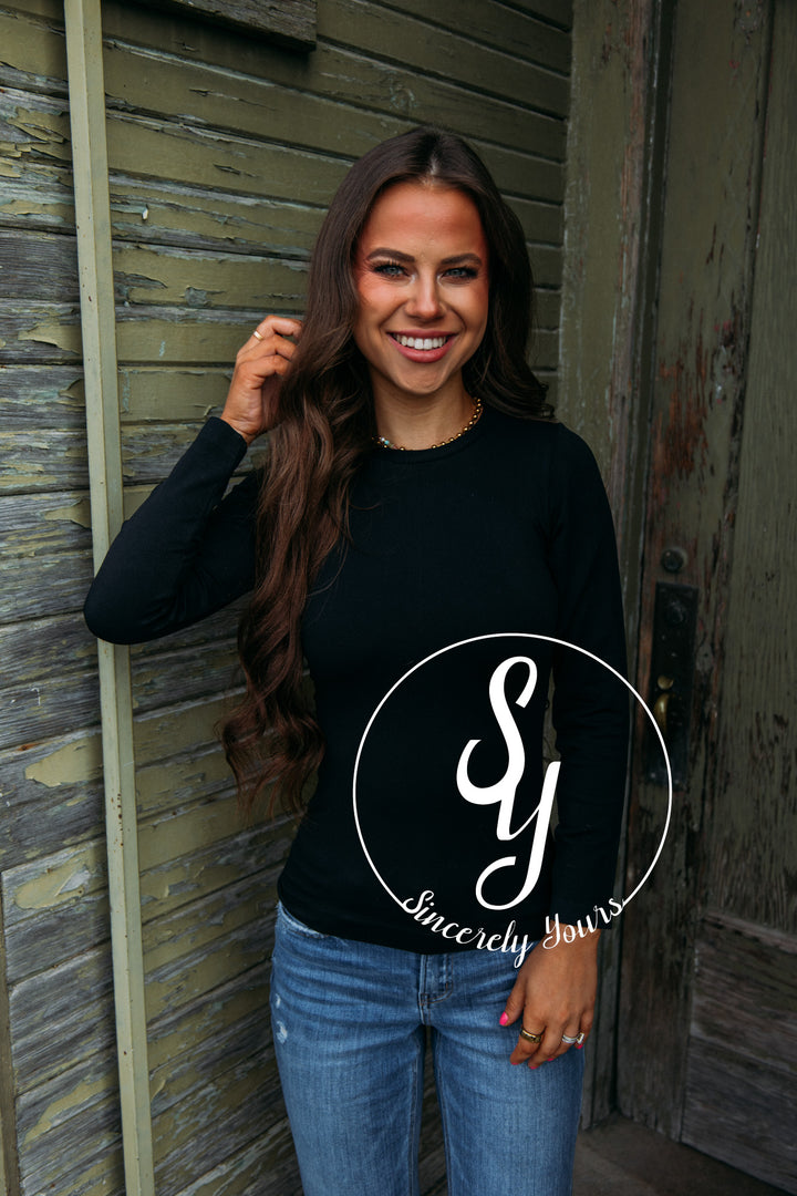 Sassy and Chic Top- Black