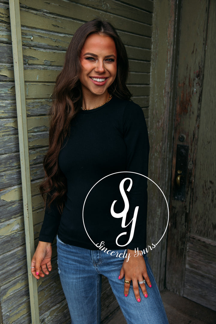 Sassy and Chic Top- Black