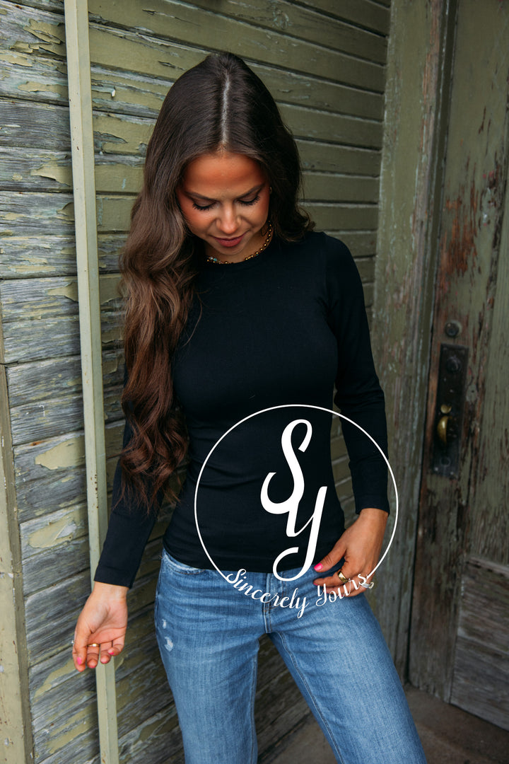 Sassy and Chic Top- Black