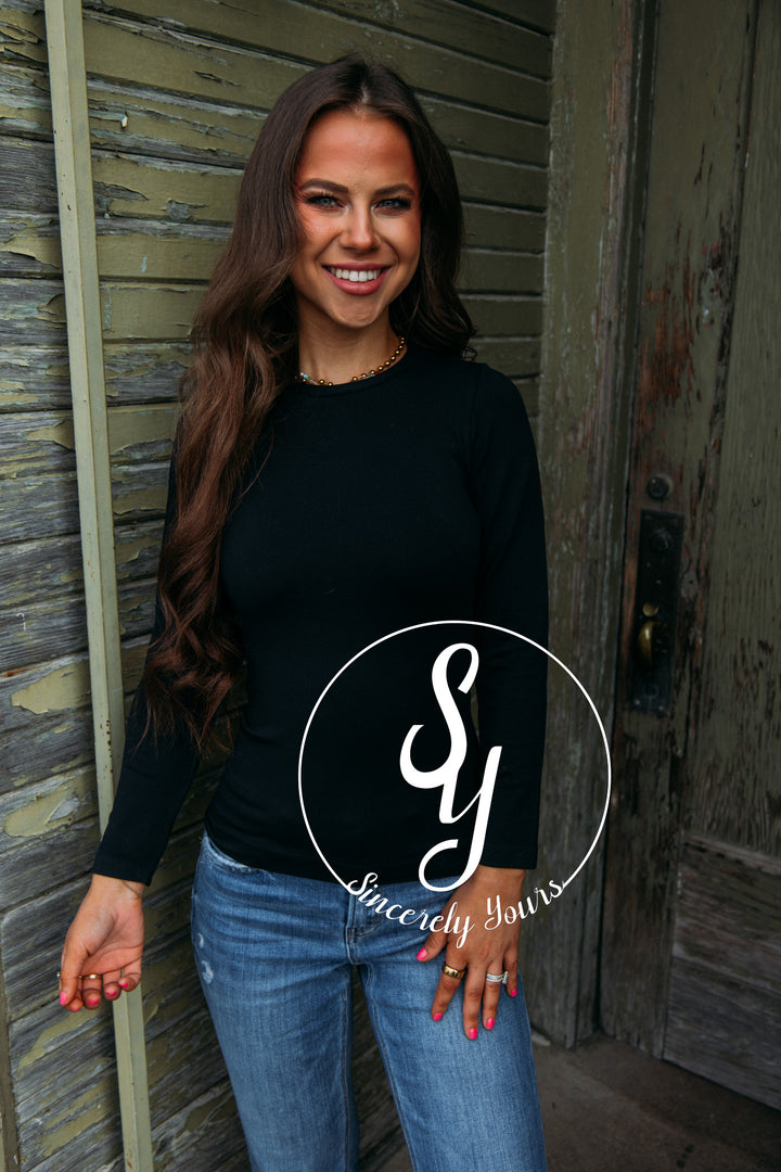 Sassy and Chic Top- Black