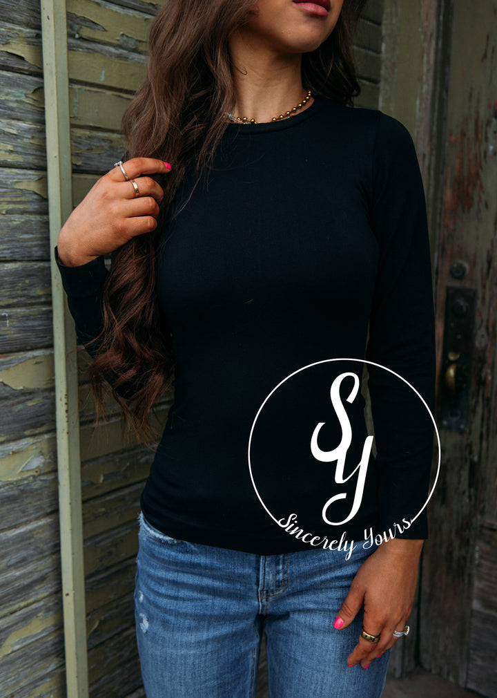 Sassy and Chic Top- Black