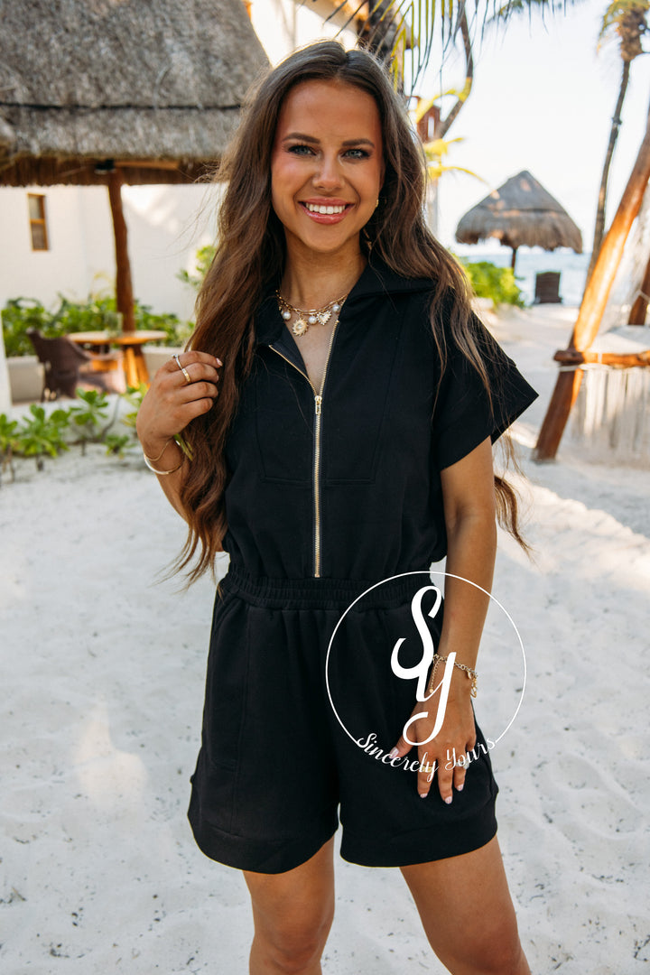 Kind Eyes Romper - Black