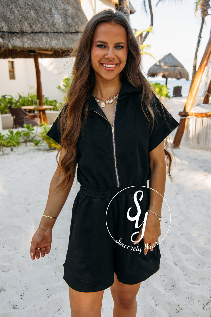 Kind Eyes Romper - Black