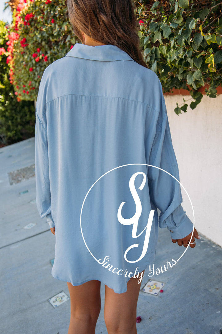Sea Breeze Top-Chambray