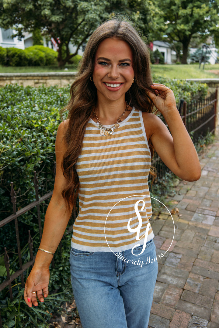 Never Ever Tank - Mustard White