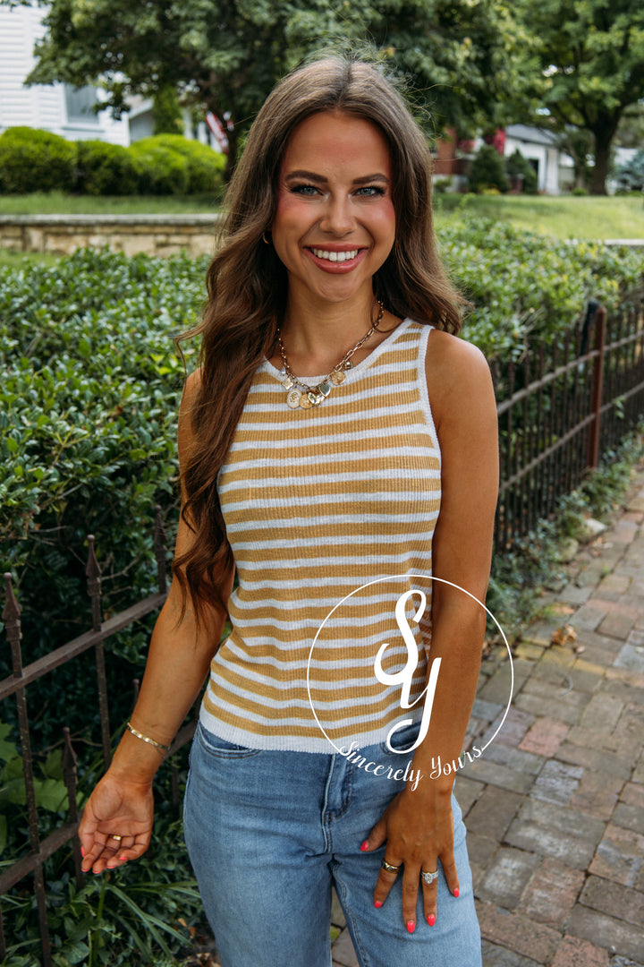 Never Ever Tank - Mustard White