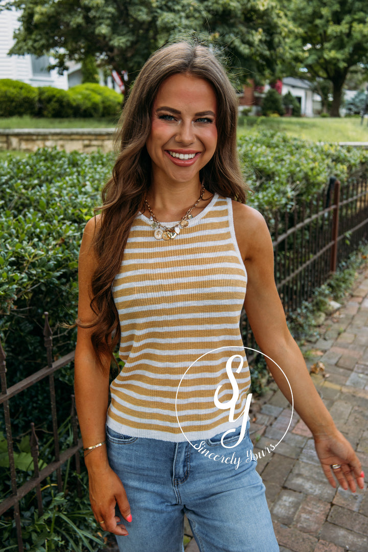 Never Ever Tank - Mustard White