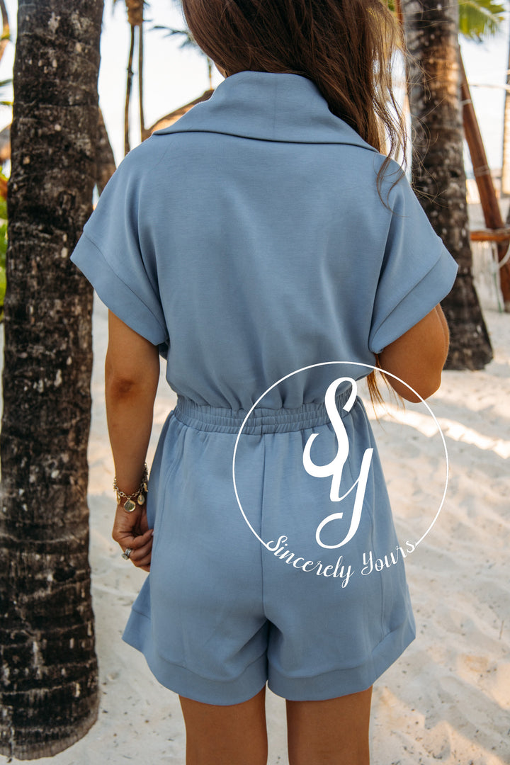 Kind Eyes Romper - Denim