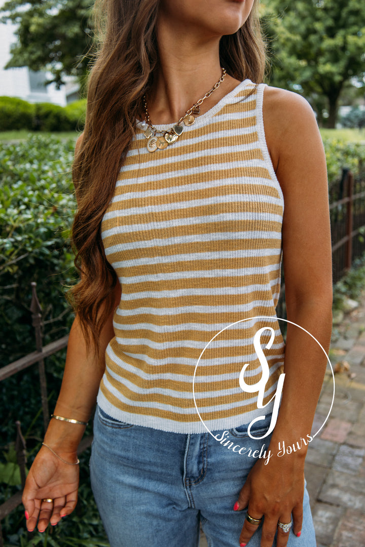 Never Ever Tank - Mustard White