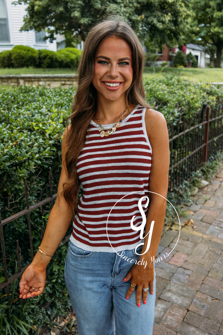 Never Ever Tank - Rust White