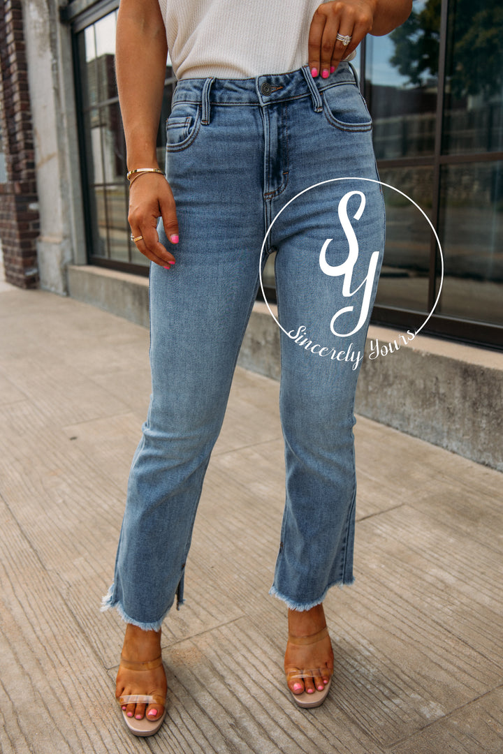 Left Wondering Denim - Medium Blue