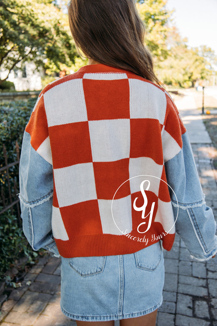 Check Me Out Cardigan - Pretty Orange