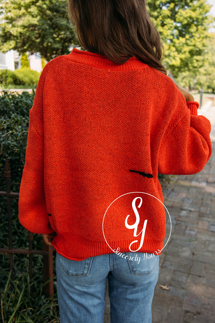 Little Ghost Sweater - Orange