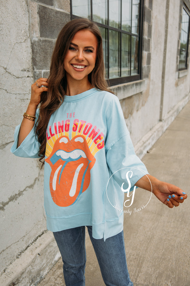 The Rolling Stones Summer Tee - Light Blue