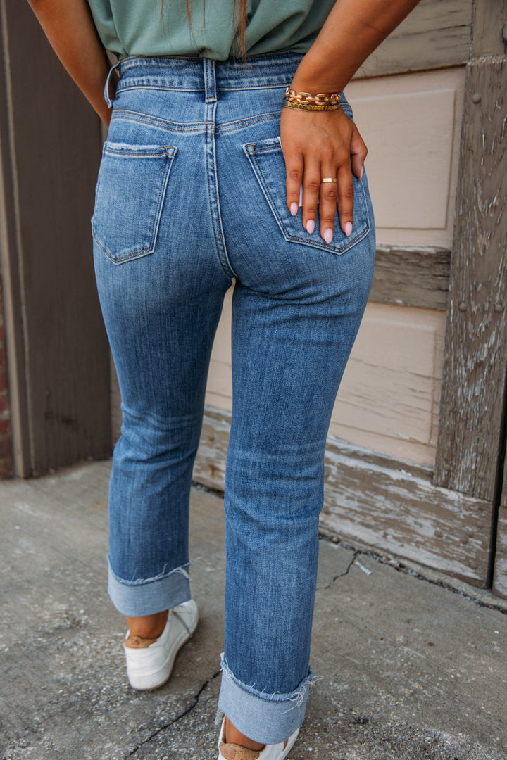 Sensible High Rise Straight Denim