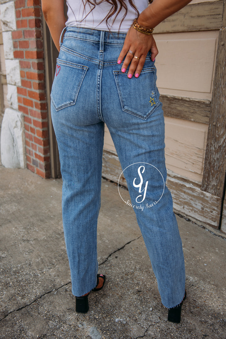 Driftwood:  Doodle Denim - Light Wash