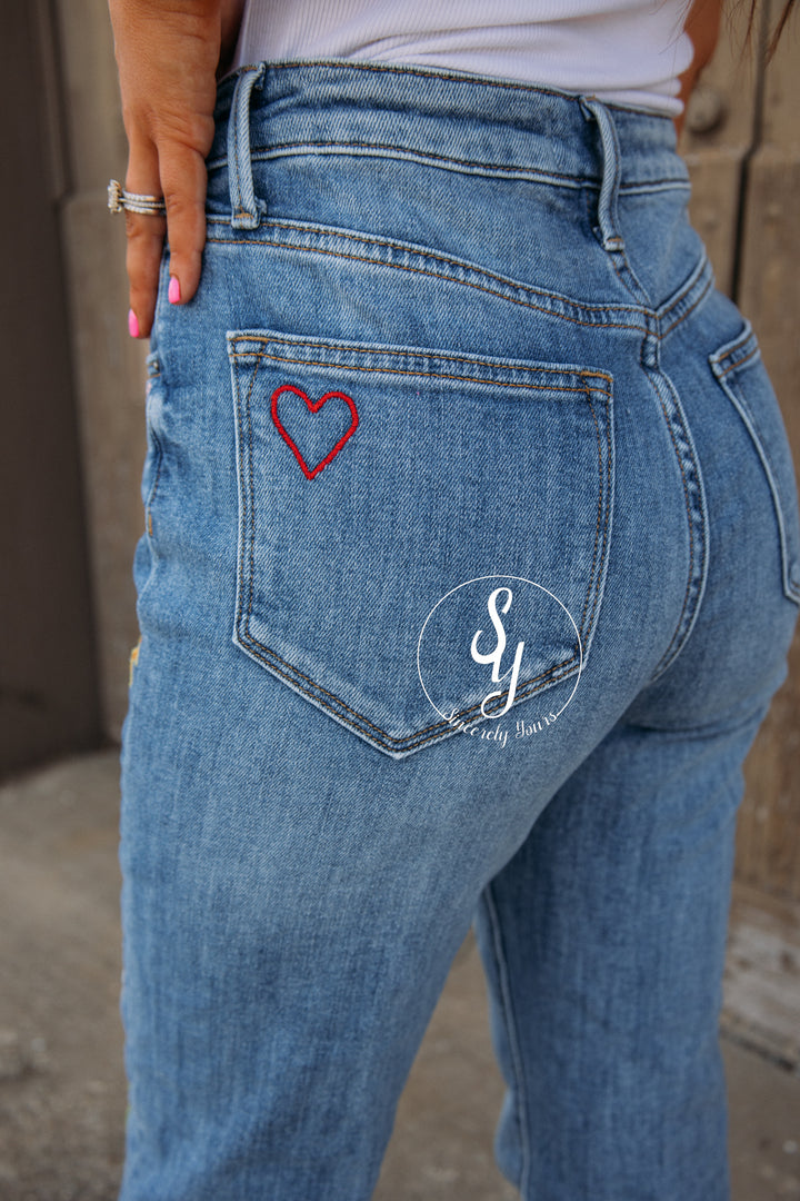 Driftwood:  Doodle Denim - Light Wash