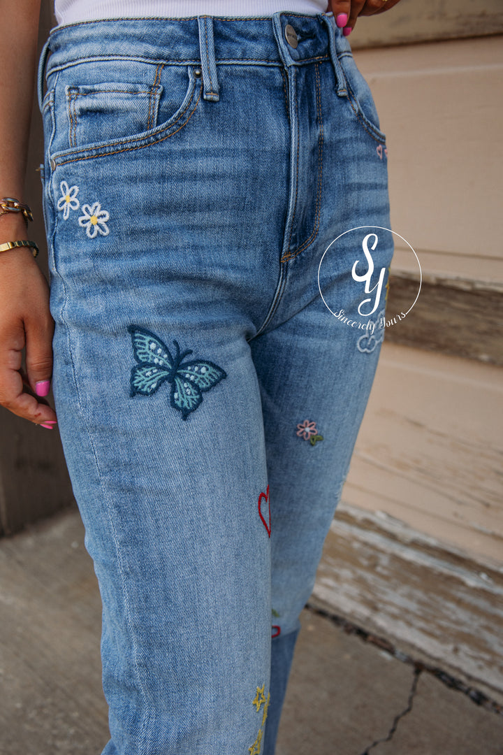Driftwood:  Doodle Denim - Light Wash