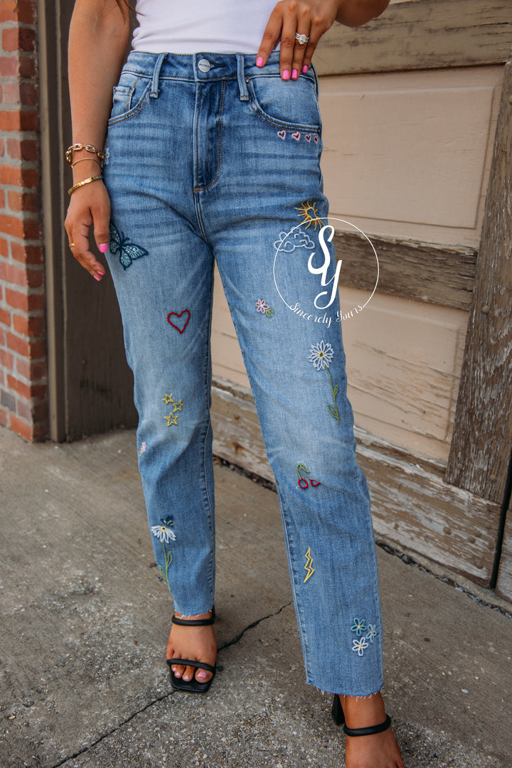 Driftwood:  Doodle Denim - Light Wash