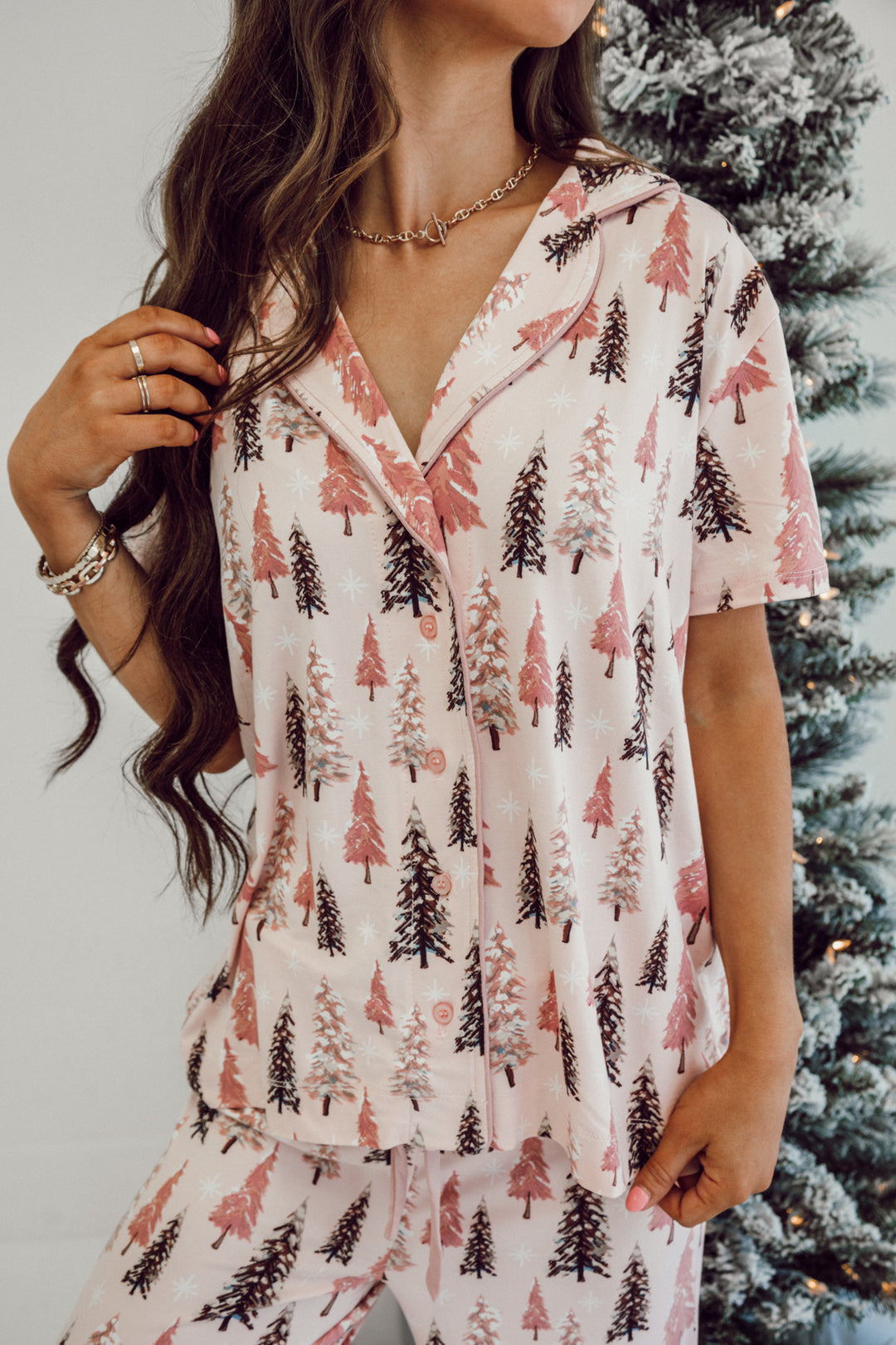 Winter Wonderland Pajama Set - Pink