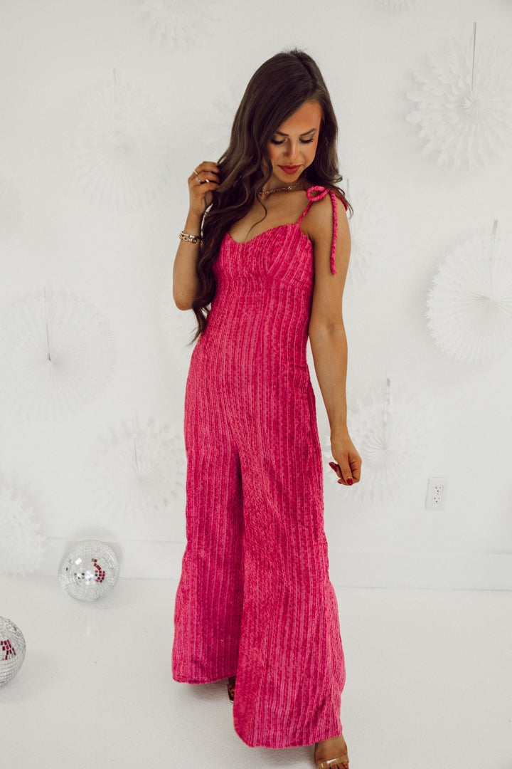 Margot Jumpsuit - Berry Pink