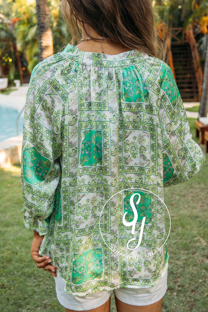 Lucky Girl Top - Green