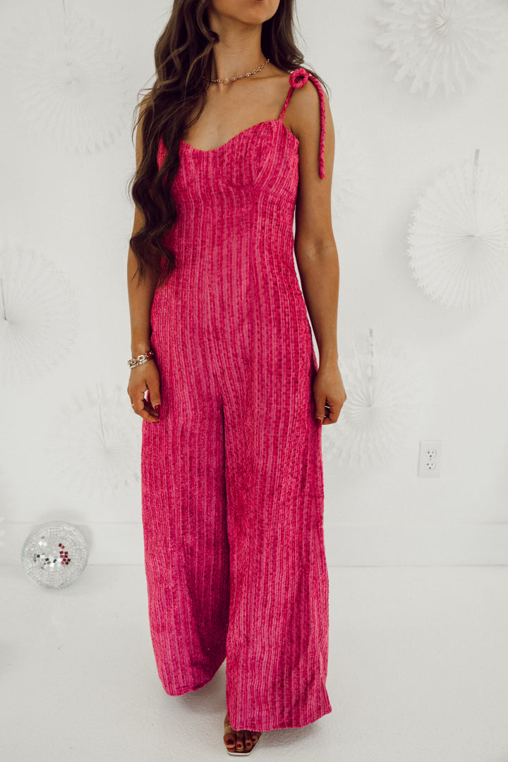Margot Jumpsuit - Berry Pink