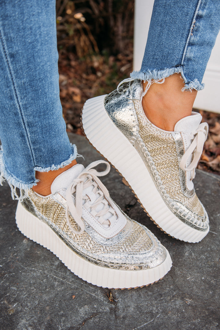 Dolce Vita Dolen Sneakers -Gold Knit