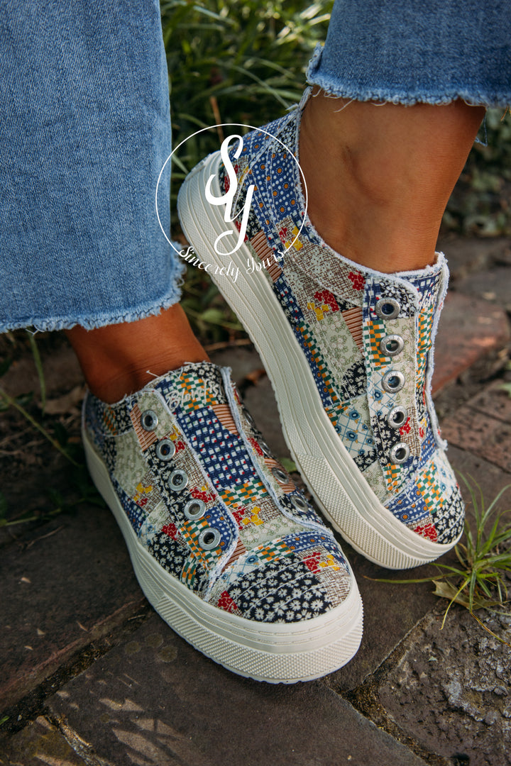 Patchwork Sneaker- Multi