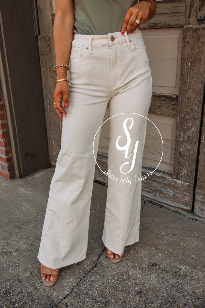 Dear John: Fiona Wide Leg Denim - Wheat