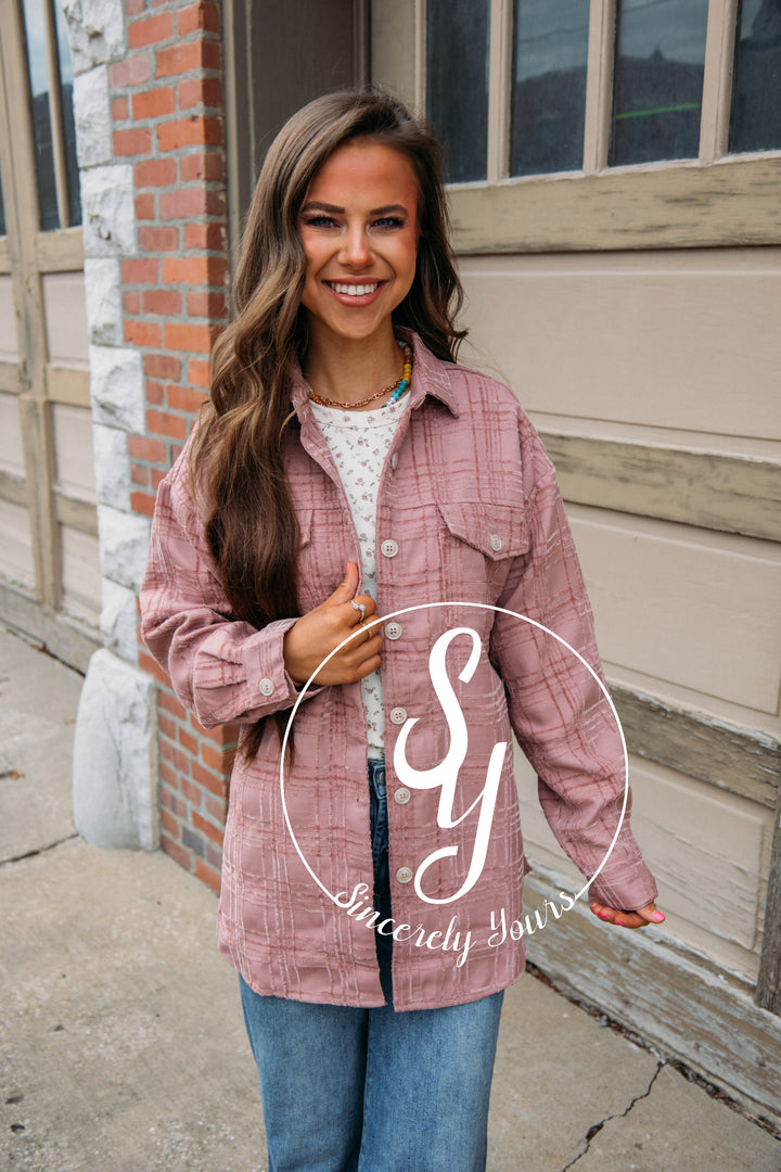 Quick To Cuddle Jacket - Dusty Mauve