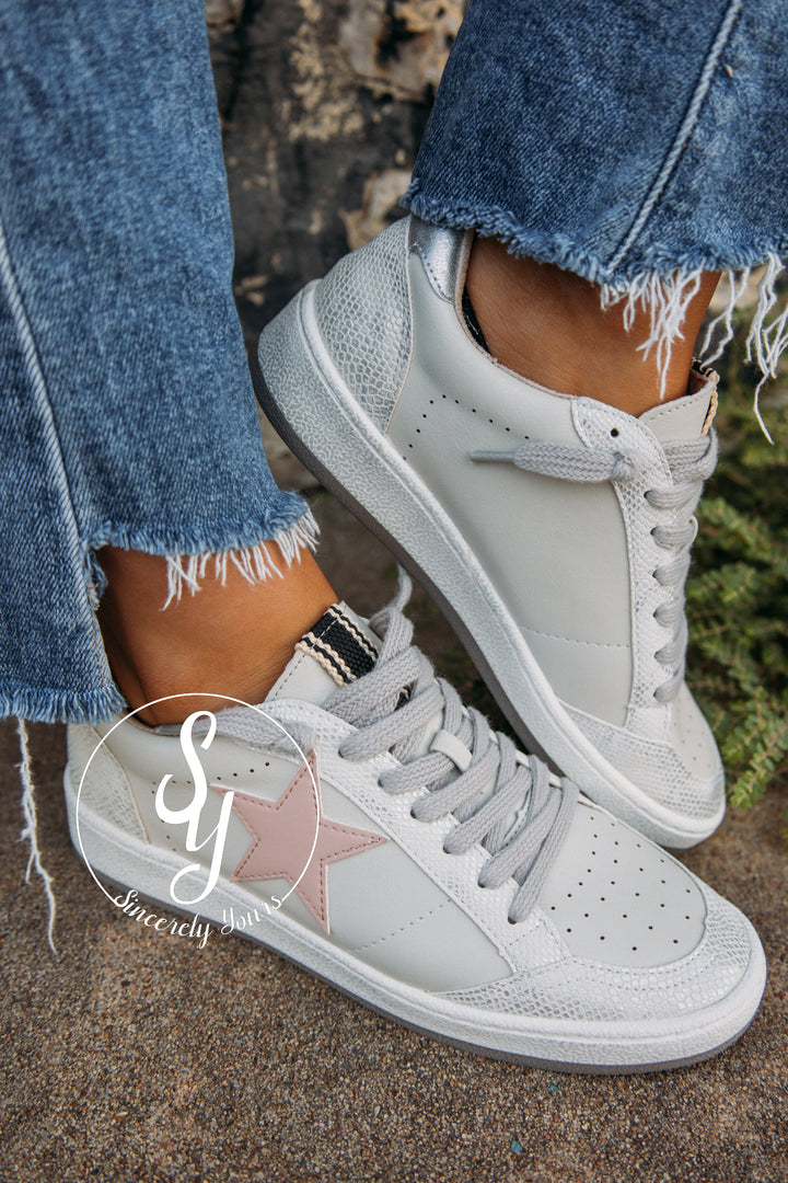 Paz Sneaker - Silver Snake