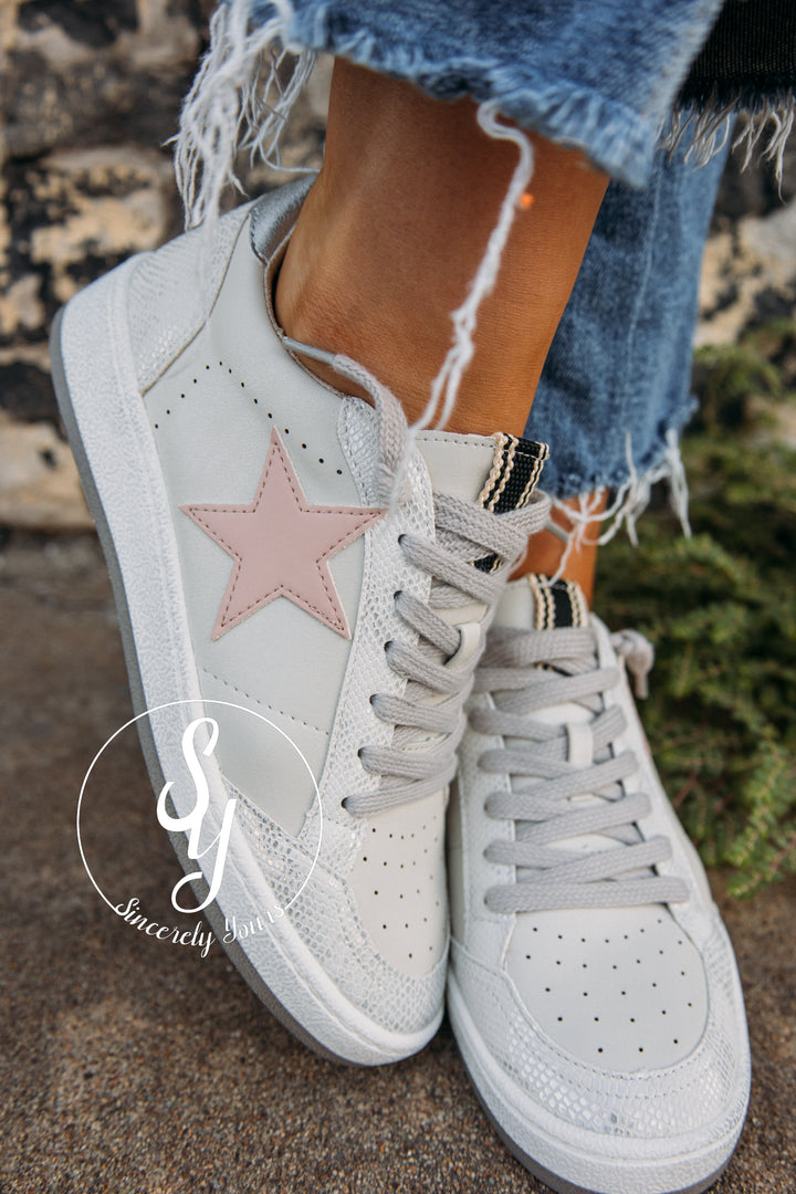 Paz Sneaker - Silver Snake